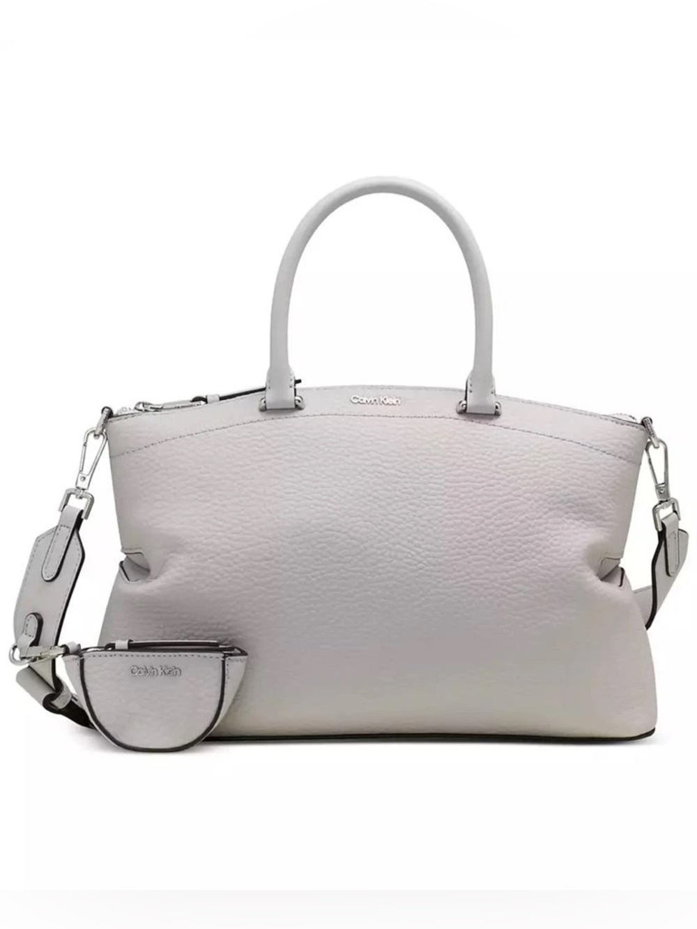 Calvin Klein Cypress Top Zip Convertible Satchel with Pouch